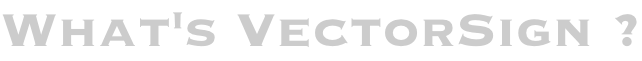 What's VectorSign ?