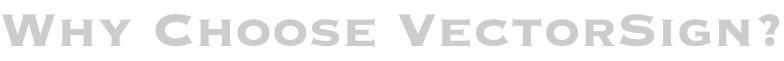 Why Choose VectorSign?